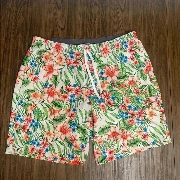 Field & Stream Tropical Floral Lightweight Beach Resort Shorts Mens size 2XL - Picture 12 of 13